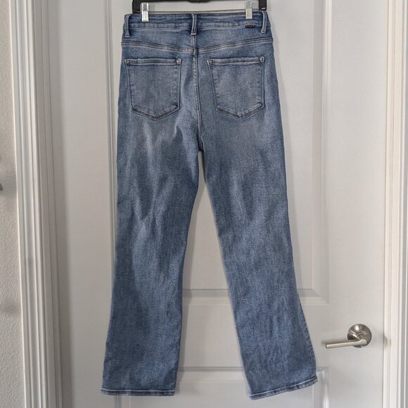 Risen Jeans Women's 30 Freckled Poppy Trophy Wife Hi Rise Ankle Slim Straight 11 - Picture 3 of 16